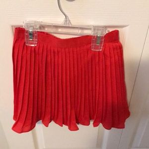 Cute Janie and Jack red pleated skirt